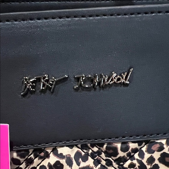 Betsey Johnson | Leopard Quilted Tote w/ Charm & Crossbody Strap